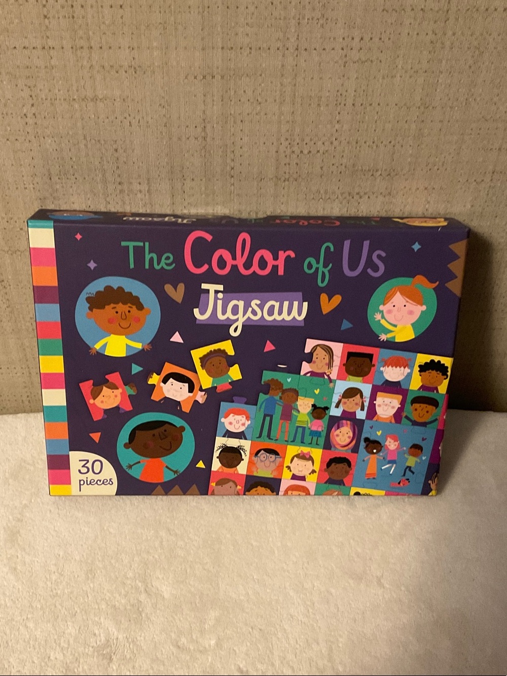 The Color of Us Jigsaw Puzzle — Purple Kids Puzzle